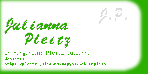 julianna pleitz business card